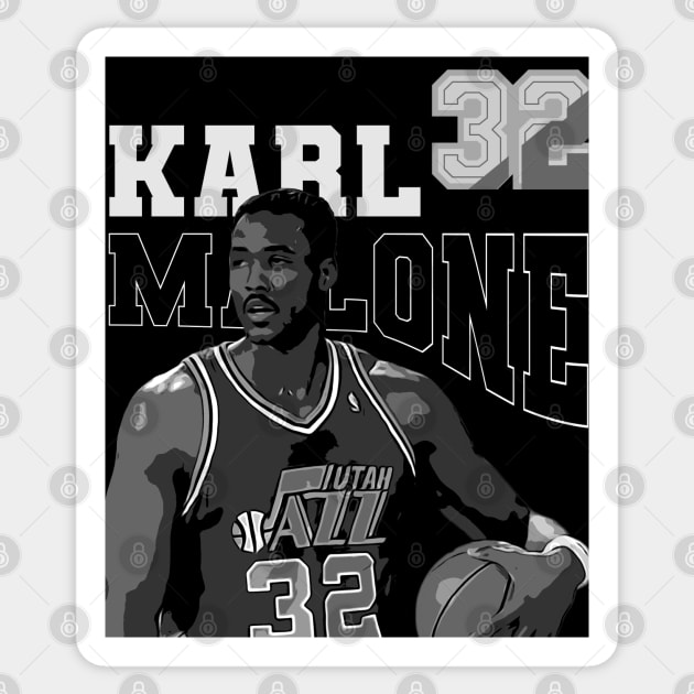 Karl Malone | 32 | Basketball Sticker by Aloenalone